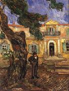 Vincent Van Gogh Tree and Man(in Front of the Asylum of Saint-Paul,St.Remy) painting